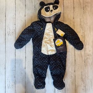 Mini Boden Panda Snowsuit Baby Winter Seen on Archie in Netflix Series 3-6M